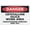 Warning Sign 4, variant on Danger Crystalline Silica Work Area Outdoor Safe Sign - 8"x12", UV Protected, Weatherproof - Construction Site, Factory, Mining Area, Sandblasting Zone Alert