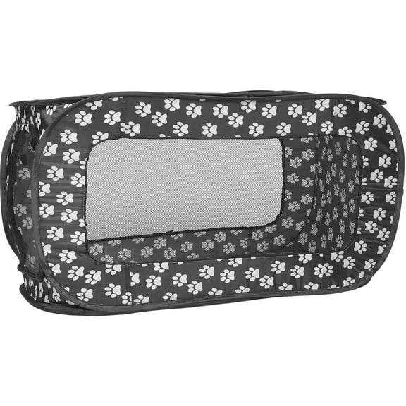 WRITWAA Foldable Grey Pet Tent Kennel for Dogs and Cats, Portable Protective , 1 Pack