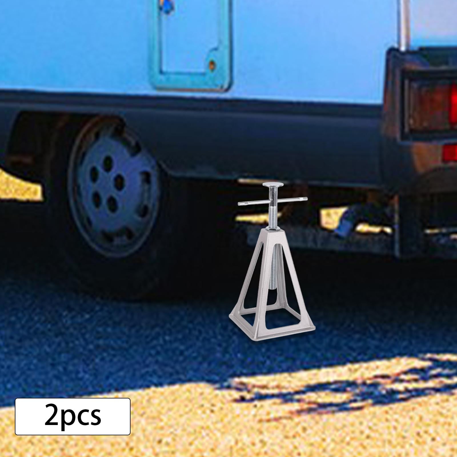 funtasica Generic RV Leveling Jack, Adjustable Height 11"-17" Accessories, Aluminum Alloy, RV Stabilizer Jack for Campers 2pcs