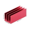 thumbnail image 3 of 10 Uds disipador de calor 40x16x16mm enfriador térmico de aluminio radiador de refrigeración Kit rojo, 3 of 8