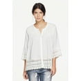 thumbnail image 4 of Ellos Women's Crochet Trim Blouse Shirt, 4 of 4