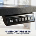 thumbnail image 4 of VIVO White / Black Electric 84" x 63" Corner Standing Desk, L-Shaped Workstation, 4 of 8