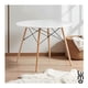 thumbnail image 5 of Mesa Eames Redonda 80 CM Blanca con Madera, 5 of 7
