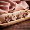 thumbnail image 4 of Sellos de madera para cerámica, sellos de madera de columna de 3,5 cm, sellos redondos de madera para arcilla, sellos de arcilla hechos a mano, sellos de madera natural., 4 of 7