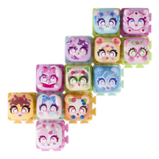 Clickeez Series 3 12-Pack, 12 Collectible Character Keyboard Keys Click and Clack, Create 2 Keychains, Ages 6+