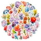 thumbnail image 1 of 50 pegatinas con diseño de flores mixtas, colorida calcomanía botánica de vinilo, 1 of 2