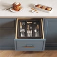 thumbnail image 1 of Expandable Cutlery Drawer Organizer Adjustable Plastic Compartments Utensil Storage Box Space-Saving Kitchen Cabinet Countertop Tool Tray, 1 of 5