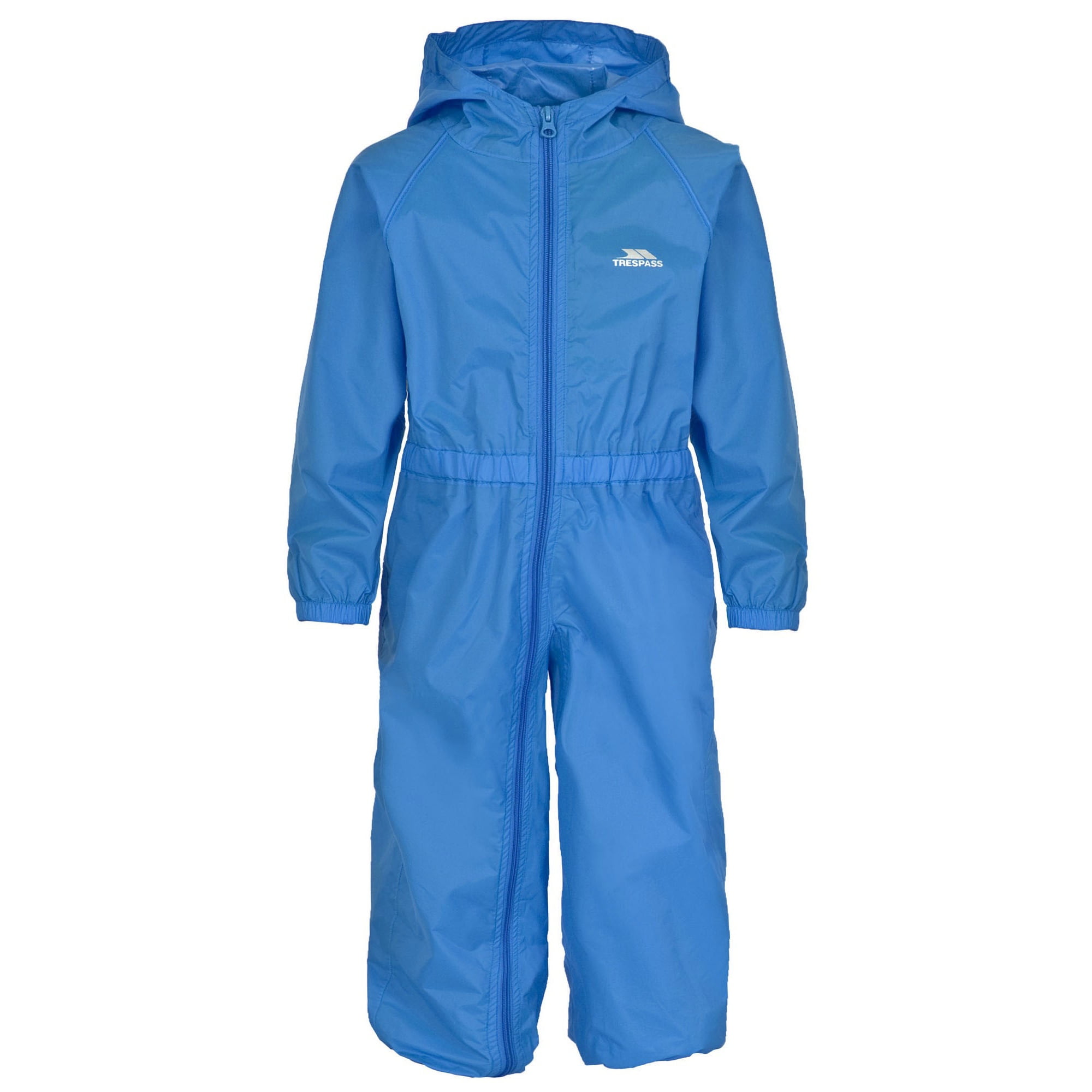 Moss, 5/6 Years Trespass Children's Button Waterproof Rain Suit with Hood