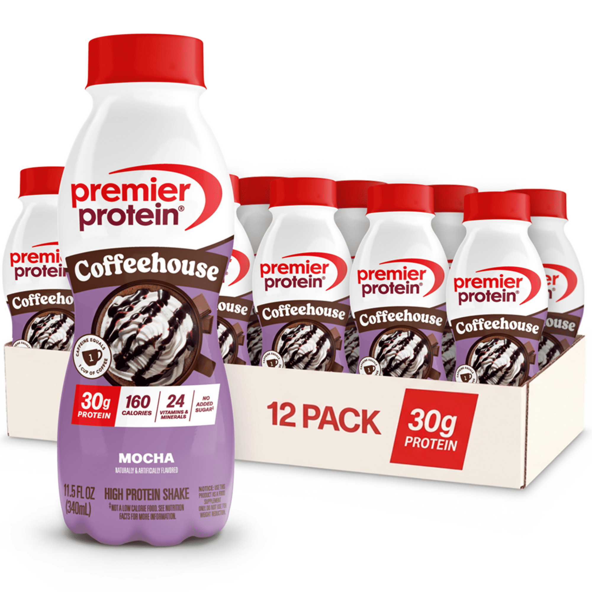 Premier Protein, Coffeehouse Mocha 12pk Bottles