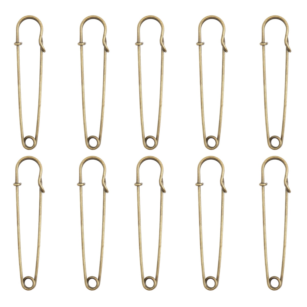 XKDOUS Safety Pins, 150 PCS Safety Pins Assorted, 3 Different Sizes Silver Safety Pins Bulk