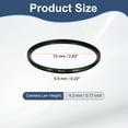 thumbnail image 2 of Uxcell 72mm Mist Filter, Soft Diffusion Filter Fog Effect Camera Lens Filter Slim Optical Glass with Lens Cap, Black, 2 of 7