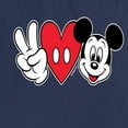 thumbnail image 3 of Mickey & Friends - Peace Love Mickey - Women's Short Sleeve Graphic T-Shirt, 3 of 5