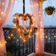 thumbnail image 5 of Guirnalda de corazón de San Valentín con luces - Decoración colgante de plástico rojo para bodas, compromisos, aniversarios y fiestas, 5 of 9