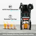 thumbnail image 5 of Garvee Cup Sealing Machine, 95mm 500-650 Cups/H Full Automatic Sealer Machine with Digital Control LCD Panel for Bubble Milk Tea Coffee, Black, 5 of 8