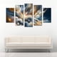 thumbnail image 2 of Cuadro Decorativo Cuadros Abigail Abstracto Nubes Colores Set de 5 Piezas, 2 of 5