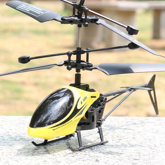 Helicóptero de Control Remoto Recarregável USB Amarelo