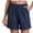 Navy, variant on JYnXIANTI Womens Shorts Elastic High Waist Loose Breathable Shorts Comfy Cotton Linen Shorts Cute Casual Summer Clothes