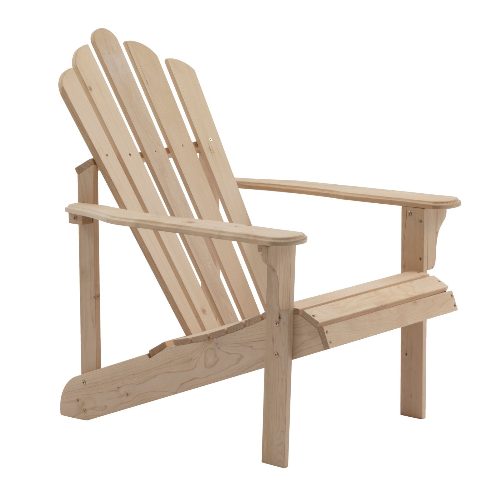 Coral Coast Hubbard Wooden Adirondack Chair Unfinished Walmart Com
