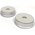 thumbnail image 2 of Amlong Crystal Merchandise Display Base, LED Lighted, Mirrored Top, 3 Color Changing Lights, Silver (Pack of 2), 2 of 4