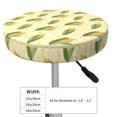 thumbnail image 4 of Kdxio Yellow Corn Print Stool Covers Round,Stretch Round Bar Stool Covers Washable Bar Stool Cushion Slipcover for 12-15 Inch Chair, 4 of 7