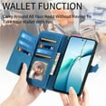 thumbnail image 4 of For Google Pixel 9 Pro XL 6.8 inch Case, Wallet for Women Men, Durable PU Leather Magnetic Flip Lanyard Strap Wristlet Zipper Card Holder Wallet Phone Case for Google Pixel 9 Pro XL,Blue, 4 of 10