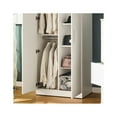 thumbnail image 4 of Klair Living Viviane Wood Closet with Hanging Bars and 5 Shelves in White, 4 of 4
