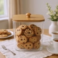 thumbnail image 3 of Brabtod Airtight Plastic Cookie Jar with Bamboo Lid, 4.3L Clear Food Storage Container for Cookies, Biscuits, Snacks, Candy & Dry Goods, 3 of 7
