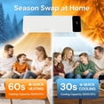 thumbnail image 5 of Cozeware Visio Series Ductless Inverter Mini Split AC Heat Pump, 12000 BTU 230V 20 SEER2, WiFi & Alexa Enabled, 3 Eco Mode, Full Installation Kit Included, Covers Up to 750 Sq.Ft, 5 of 9