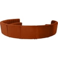 thumbnail image 4 of Meridian Furniture Limitless Cognac Velvet Modular 11 Piece Sectional, 4 of 7