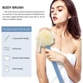 thumbnail image 6 of Shower Body Brush with Bristles and Loofah, Body Scrubber with Long Handle Back Scrubber for Shower Bath Sponge Shower Brush for Men and Women Massage Body Brush for Skin Exfoliating (Blue), 6 of 6