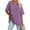 Purple, variant on Women's Oversized T Shirts Half Sleeve V Neck Comfy Tunic Tops