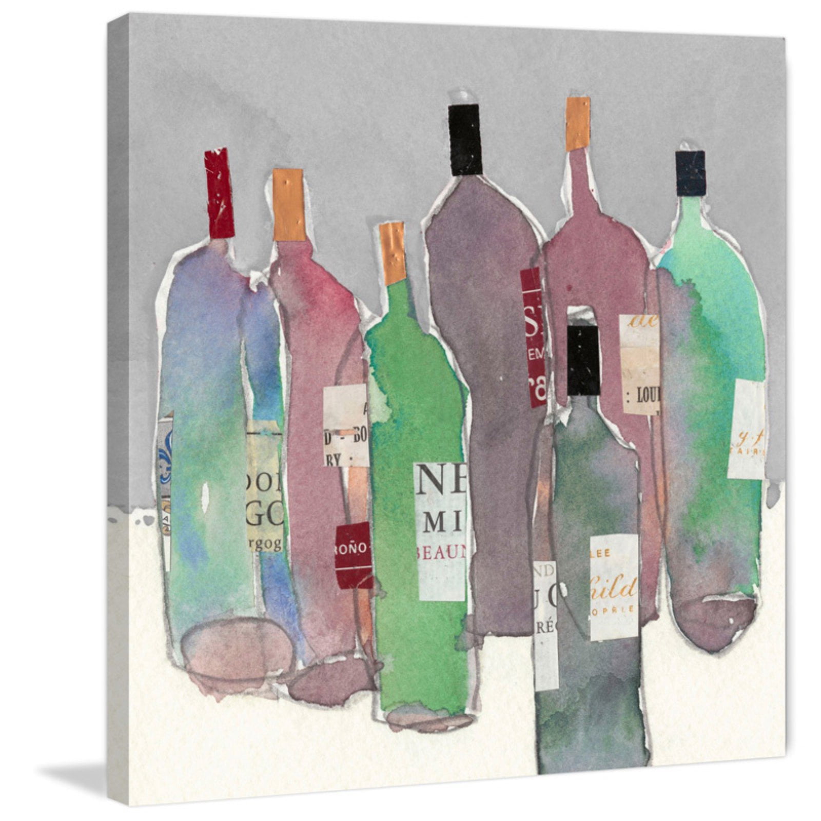 "Wine Party II" Painting Print on Wrapped Canvas