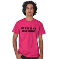 thumbnail image 5 of My Cat is My Best Friend Pet Lover Men's Graphic T Shirt Tees Brisco Brands L, 5 of 6