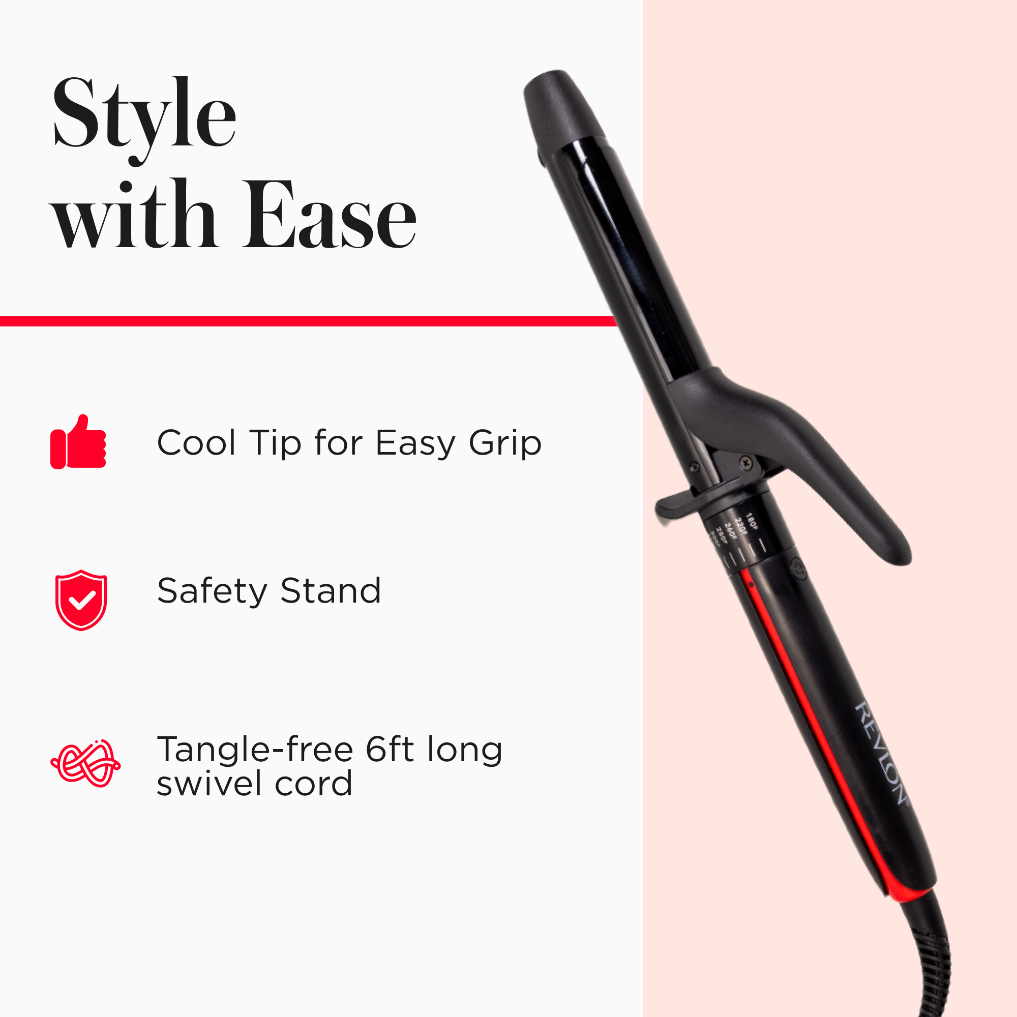 Revlon Smooth Stay 1 Inch Coconut Oil Curling Iron photo 6