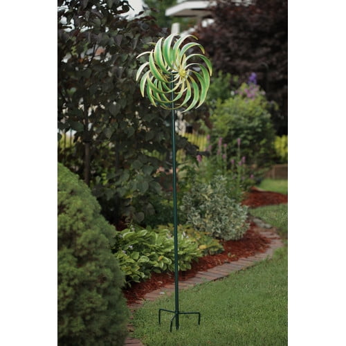 American Furniture Classics Corn Leaf Wind Spinner, Yard Ornament by