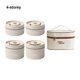 thumbnail image 5 of Wosthever Fiambrera aislada de primera calidad, duradera, fácil de limpiar, idea de regalo para hombres y mujeres, bolsa de almuerzo aislada Mostrada blanco 4 pisos, 5 of 6