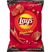 2x-Lay's Potato Chips, Flamin' Hot Flavored Snacks, 7.75oz Bag(packaging may vary)