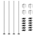 thumbnail image 1 of Outsunny String Light Poles, 10' Steel Light Poles for Outside, 4 Pack, 1 of 10