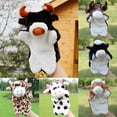 thumbnail image 1 of Cartoon Lovely Mini Plush Cow Ox Bull Animal Hand Puppet Kids Storytelling Toy, 1 of 1