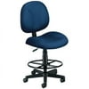 OFM Comfort Series Model 105-DK Fabric Armless Mid-Back Task Office Chair with Drafting Kit, Navy
