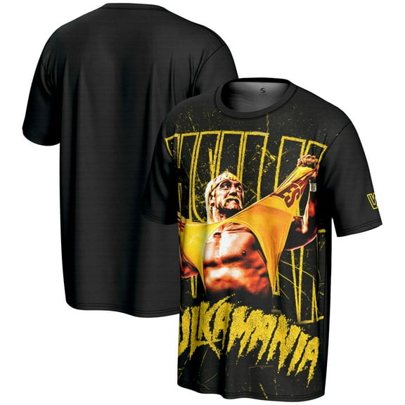 Youth ProSphere Black Hulk Hogan Hulkamania T-Shirt