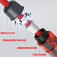 thumbnail image 4 of Cuerda de saltar larga para niños y adultos, cuerda de saltar doble holandesa, cuerdas de saltar ajustables con núcleo de cuerda trenzada de nailon de alta resistencia, 4 of 5