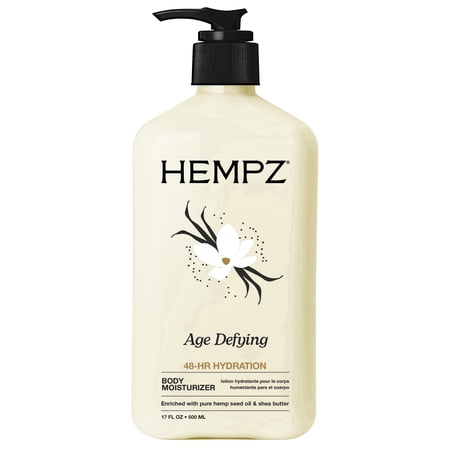 Hempz Age Defying Moisturizing Lotion for Dry Skin with Caffeine + Peptides, 17 fl oz