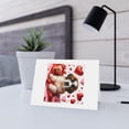 thumbnail image 6 of DistinctInk Greeting Card / Note Card - Valentine's Day St. Bernard Puppy - PACK of 10, 6 of 7