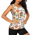 thumbnail image 2 of Fotbe Mushrooms Blusas Sin Mangas para Mujer – Estilo Casual, Corte Suelto, Slim-Fit, Cuello Redondo Deportivo, Tops de Verano para Gimnasio y Yoga-Medium, 2 of 7