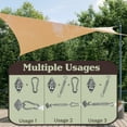 thumbnail image 2 of Pure Garden 44 Piece Stainless-Steel Turnbuckle Shade Sail Hardware Kit, 2 of 6