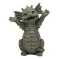 thumbnail image 2 of Hug Me Please! Small Baby Garden Dragon With Wide Open Arms Statue Fantasy Decor, 2 of 5