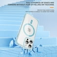 thumbnail image 3 of Frosted Four Corners Thickened Air Cushion for iPhone 13 Pro Max Case, 4 Corners Airbag Anti-Fall Magnetic[Compatible With Magsafe] Transparent Bracket Case Camera Protection Cover,Blue, 3 of 7