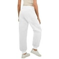 thumbnail image 3 of Zuesphe Women's Fuzzy Lounge Pants Comfy Warm Fleece Pajama Long Pants Drawstring Elastic Waist petite Bottoms, 3 of 5