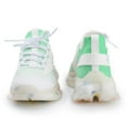 thumbnail image 4 of Aesthetic Sage Green And White Gradient Walking Shoes for Men Woman Lightweight Tennis Fashion Elastic Sports Shoes Cushion Basketball Shoes, 4 of 7